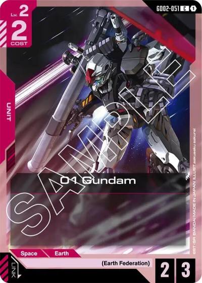 01 Gundam GD02-051 Dual Impact Gundam card