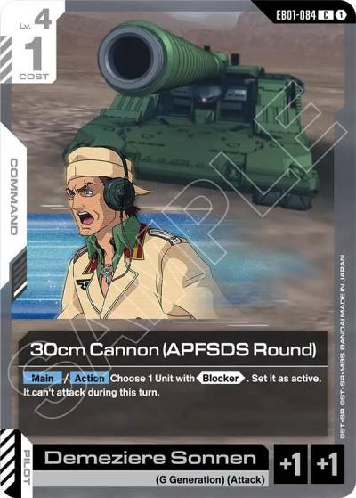 30cm cannon apfsds round EB01-084 Eternal Nexus Gundam card