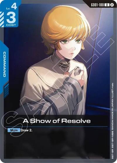 a show of resolve GD01-100 Deck Build Box Freedom Ascension Gundam card