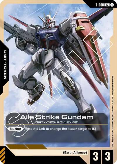 Aile Strike Gundam (T-008) Token T-008 Newtype Rising Gundam card