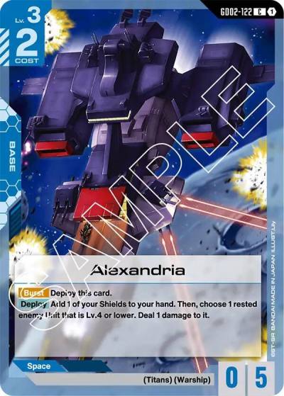 Alexandria GD02-122 Dual Impact Gundam card