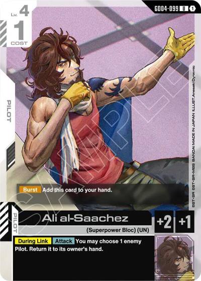 ali al saachez GD04-099 Phantom Aria Gundam card