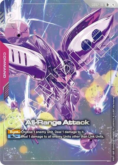 All-Range Attack (R+) GD02-107 Dual Impact Gundam card