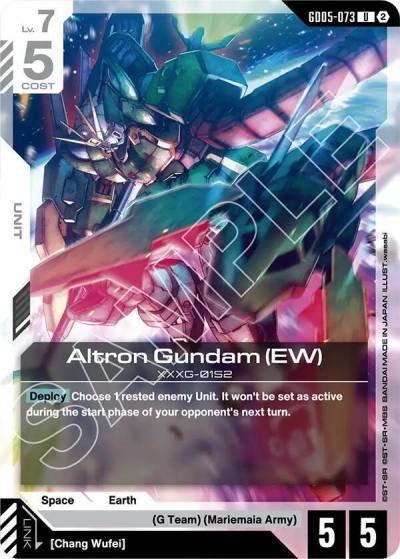 altron gundam ew GD05-073 Freedom Ascension Gundam card