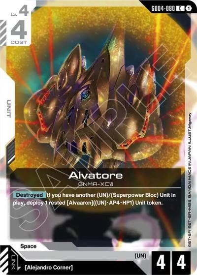 alvatore GD04-080 Phantom Aria Gundam card