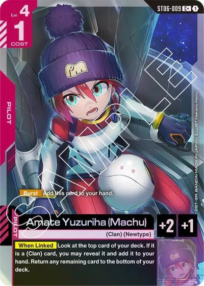 Amate Yuzuriha (Machu) (C+) ST06-009 Starter Deck 06: Clan Unity Gundam card
