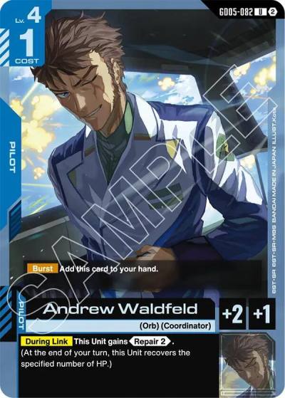 andrew waldfeld GD05-082 Freedom Ascension Gundam card