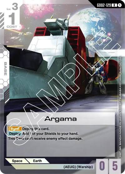 Argama GD02-129 Dual Impact Gundam card