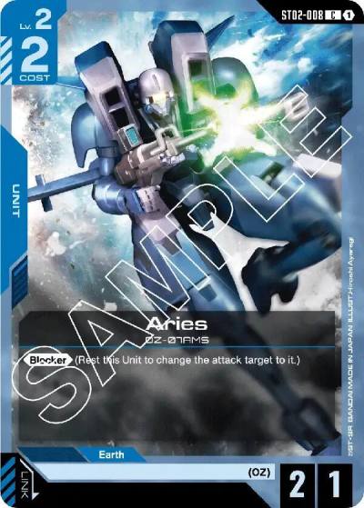 Aries ST02-008 Starter Deck 02: Wings of Advance Gundam card