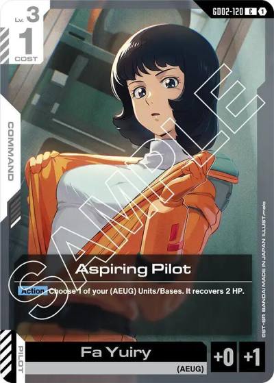 Aspiring Pilot GD02-120 Dual Impact Gundam card