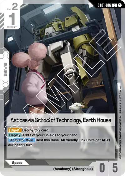 Asticassia School of Technology, Earth House ST01-016 Starter Deck 01: Heroic Beginnings Gundam card