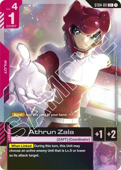 Athrun Zala (C+) ST04-011 Starter Deck 04: SEED Strike Gundam card