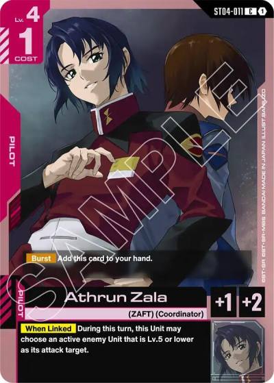 athrun zala ST04-011 Starter Deck 09: Destiny Ignition Gundam card