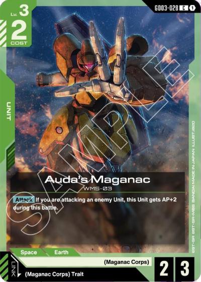 Auda's Maganac GD03-028 Starter Deck 06: Clan Unity Gundam card