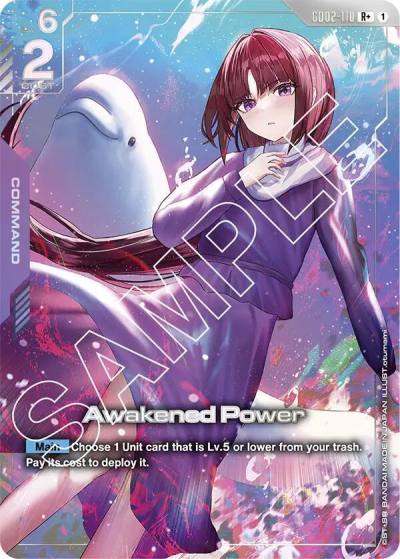 Awakened Power (R+) GD02-110 Dual Impact Gundam card