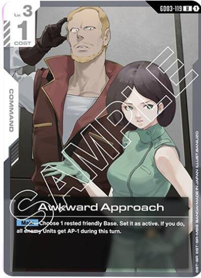 Awkward Approach GD03-119 Starter Deck 06: Clan Unity Gundam card