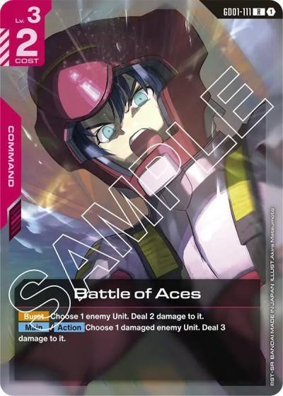 Battle of Aces GD01-111 Newtype Rising Gundam card