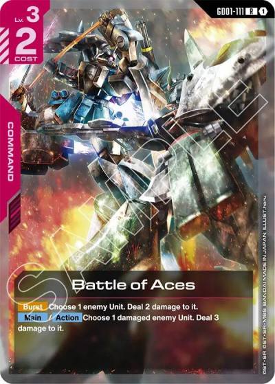 battle of aces GD01-111 Starter Deck 09: Destiny Ignition Gundam card