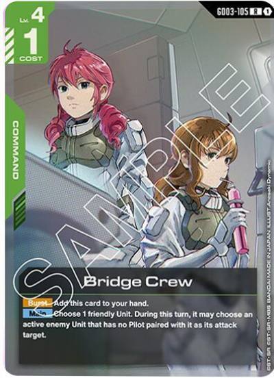 Bridge Crew GD03-105 Starter Deck 06: Clan Unity Gundam card