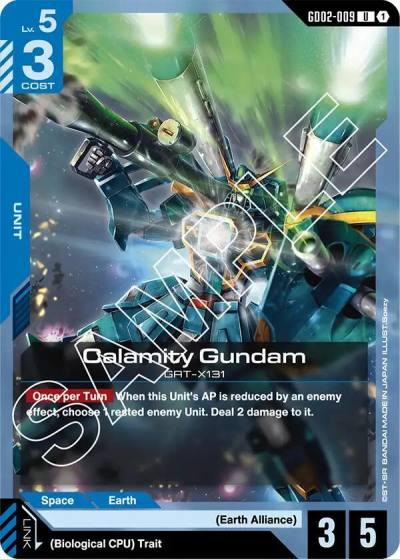 Calamity Gundam GD02-009 Dual Impact Gundam card