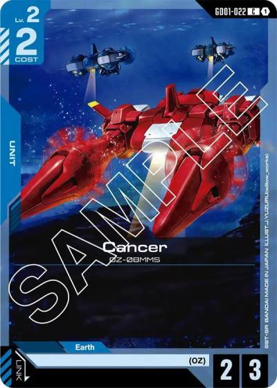 Cancer GD01-022 Newtype Rising Gundam card