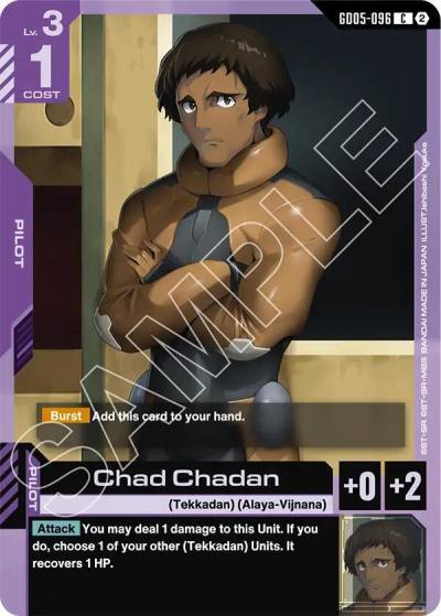 chad chadan GD05-096 Freedom Ascension Gundam card