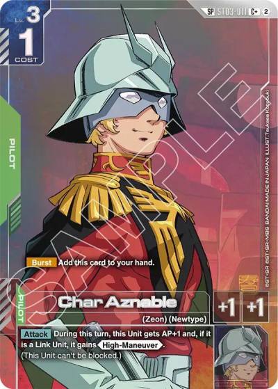 char aznable cplus sp ST03-011 Freedom Ascension Gundam card