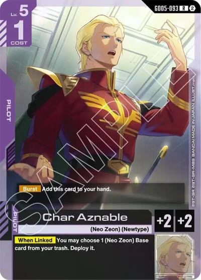 char aznable GD05-093 Freedom Ascension Gundam card