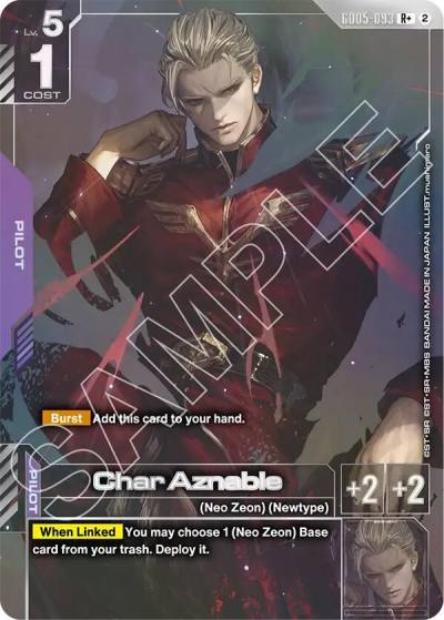 char aznable rplus GD05-093 Freedom Ascension Gundam card