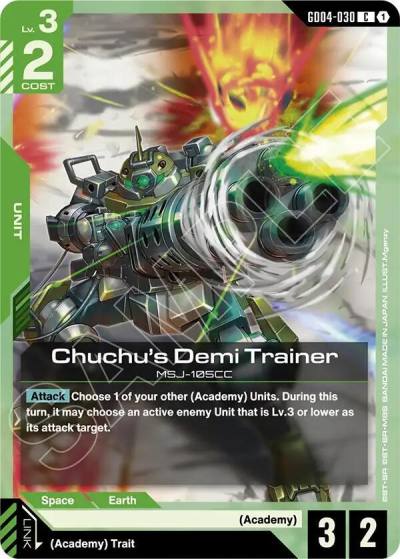 chuchus demi trainer GD04-030 Phantom Aria Gundam card
