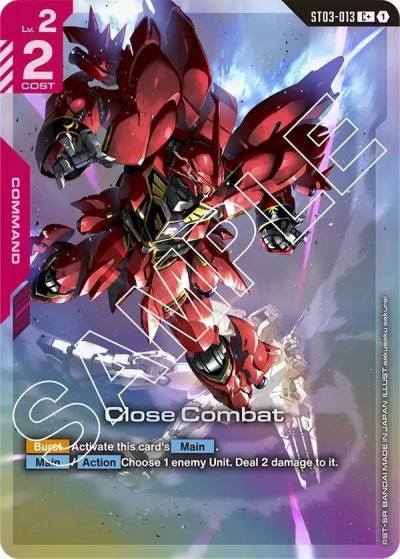 Close Combat (C+) ST03-013 Starter Deck 03: Zeon's Rush Gundam card