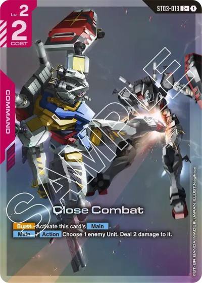 Close Combat (C+) ST03-013 Starter Deck 06: Clan Unity Gundam card