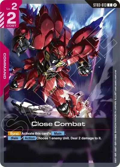 close combat ST03-013 Deck Build Box Freedom Ascension Gundam card
