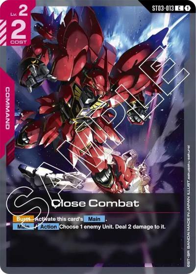 Close Combat ST03-013 Starter Deck 03: Zeon's Rush Gundam card