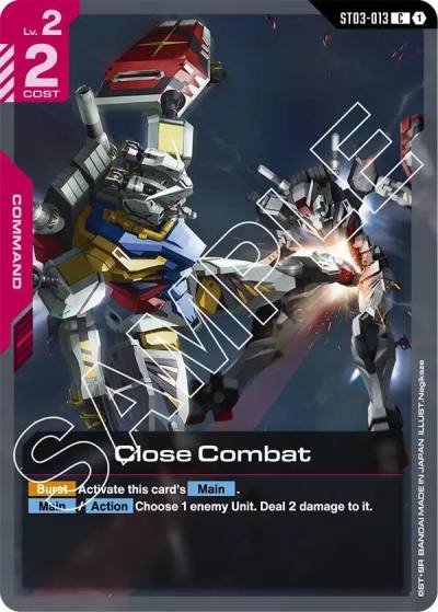 Close Combat ST03-013 Starter Deck 06: Clan Unity Gundam card