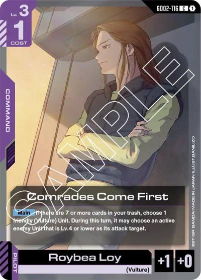Comrades Come First GD02-116 Dual Impact Gundam card