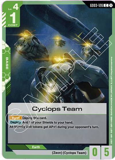 Cyclops Team GD03-126 Starter Deck 06: Clan Unity Gundam card