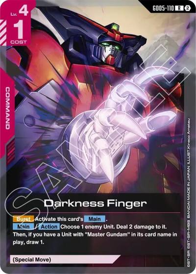darkness finger GD05-110 Freedom Ascension Gundam card