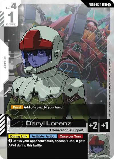 daryl lorenz EB01-070 Eternal Nexus Gundam card