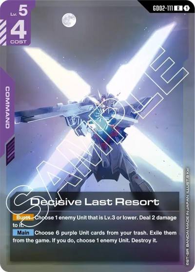 Decisive Last Resort GD02-111 Dual Impact Gundam card