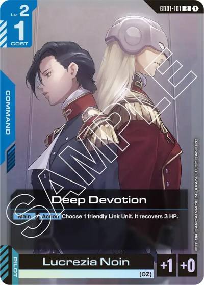 Deep Devotion GD01-101 Newtype Rising Gundam card