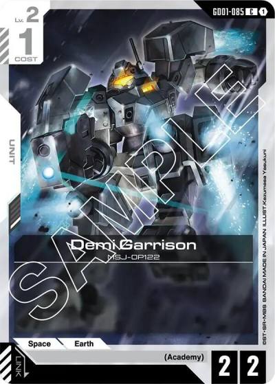 Demi Garrison GD01-085 Newtype Rising Gundam card