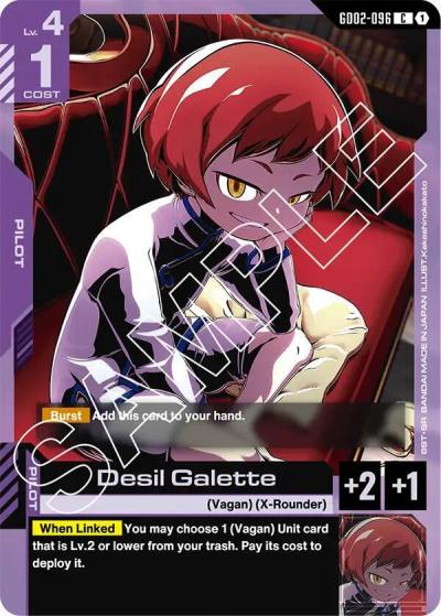 Desil Galette GD02-096 Dual Impact Gundam card