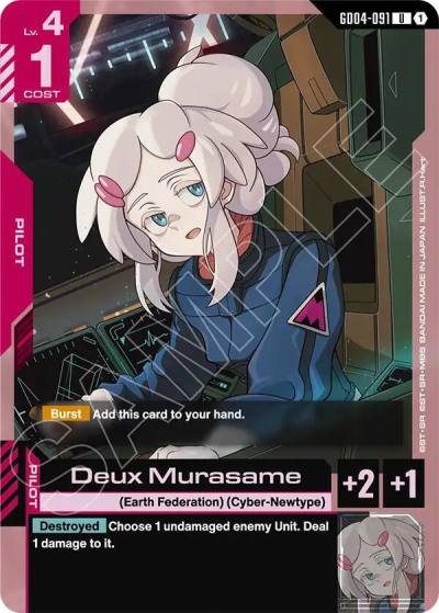 deux murasame GD04-091 Phantom Aria Gundam card