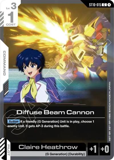 diffuse beam cannon ST10-015 Starter Deck 10: Generation Pulse Gundam card
