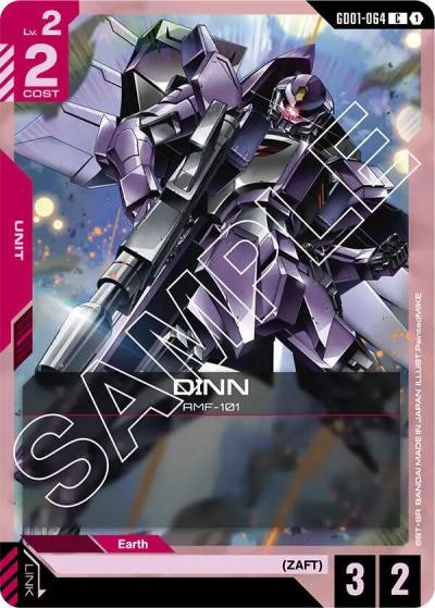 DINN GD01-064 Newtype Rising Gundam card