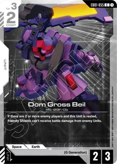 dom gross beil EB01-055 Eternal Nexus Gundam card