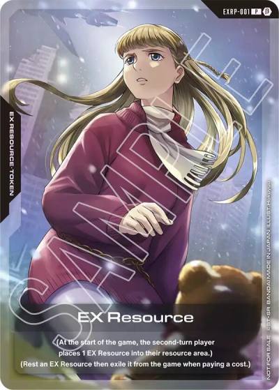 EX Resource (EXRP-001) (Mobile Suit Gundam Wing) EXRP-001 Promotional EX Resource Tokens Gundam card