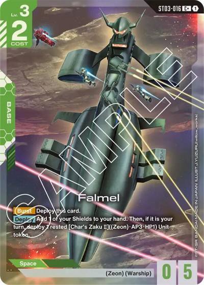Falmel (C+) ST03-016 Starter Deck 03: Zeon's Rush Gundam card