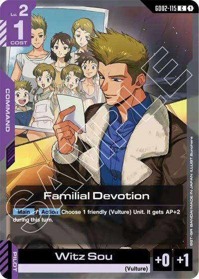 Familial Devotion GD02-115 Dual Impact Gundam card
